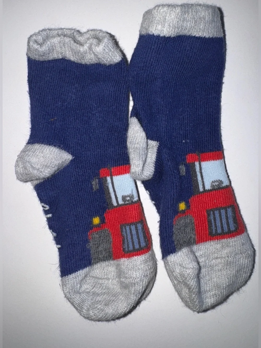 Bundle of Baby Boden socks 6-12 months tractors and stripes